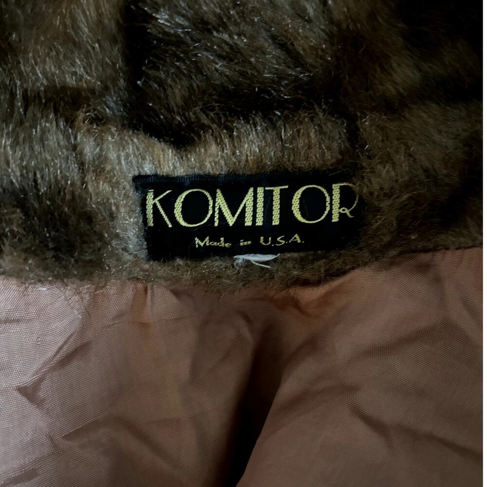 70s Vintage Komitor Faux Fur Vest Made in USA - Picture 3 of 9